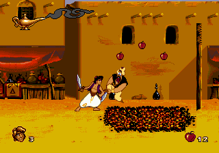 Aladdin (Europe) In game screenshot